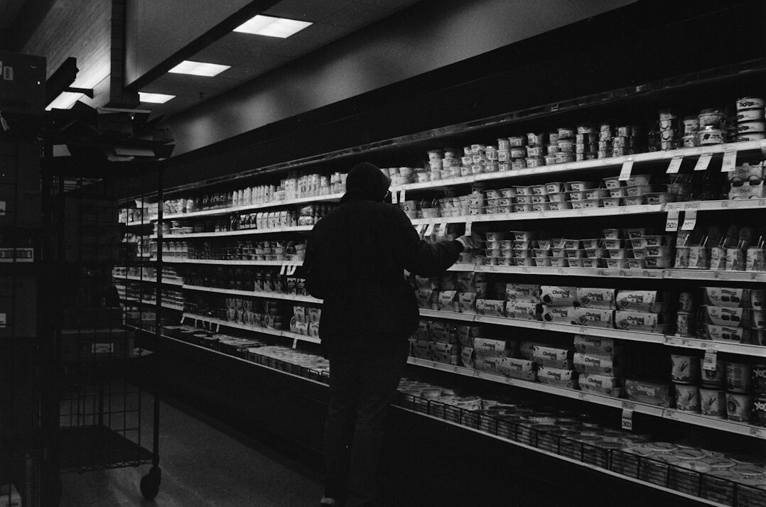 security guard in supermarket